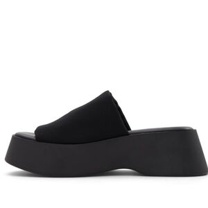 Call it Spring- Black Chunky platform sandals